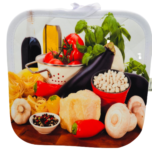 Pot Holder Quilted w/Silver Heat Resistant Back