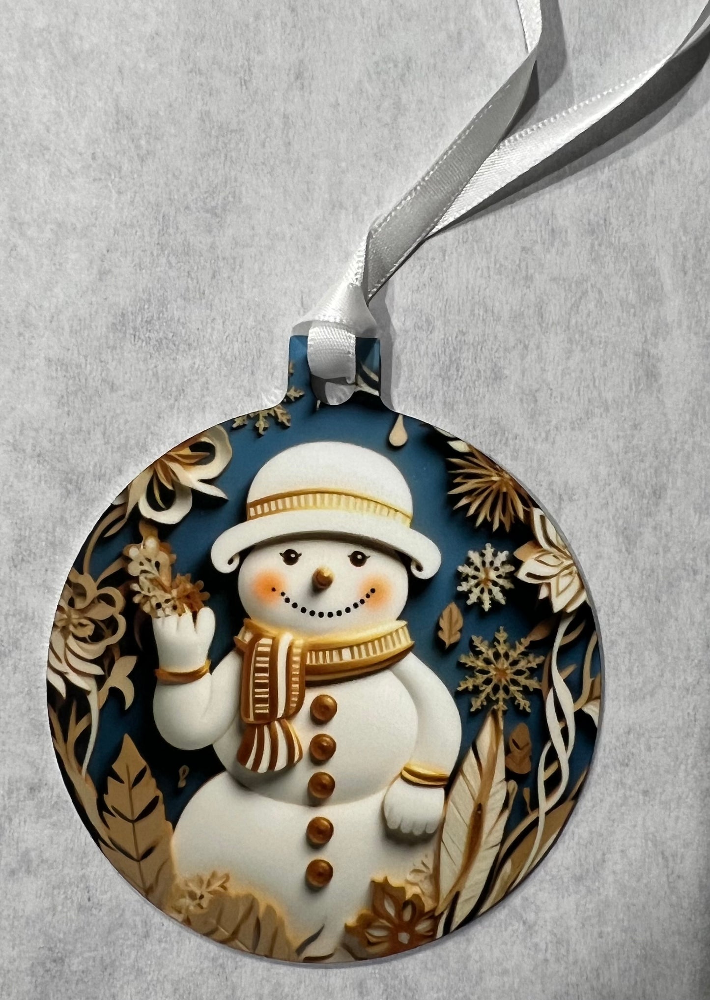 Ornament, Waving Snowman Ornament