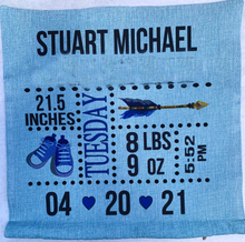 Load image into Gallery viewer, Personalized Pillow Sham - Light Blue
