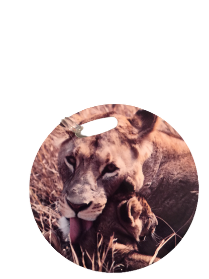 Bag Tag - Luggage Tag - 3.5" - Round 2 sided